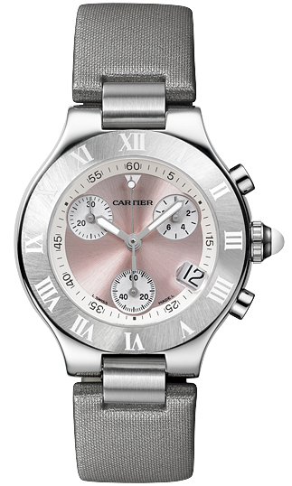 AAA 1:1 Replica Cartier-Must-21 Ladies Watches Pink Dial Quartz 9.15MM W1020012 Watch
