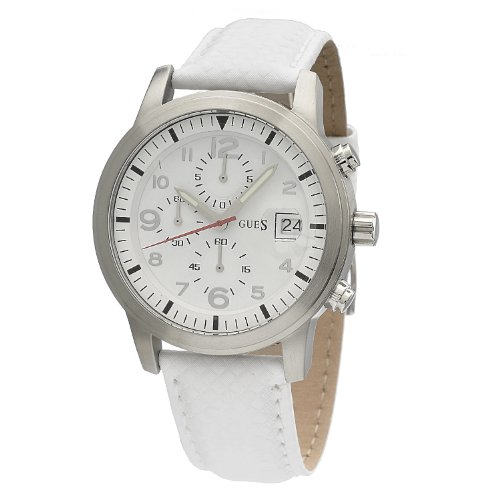 AAA 1:1 Replica Guess Mens Watches White Dial Quartz 44MM W11163G3 Watch