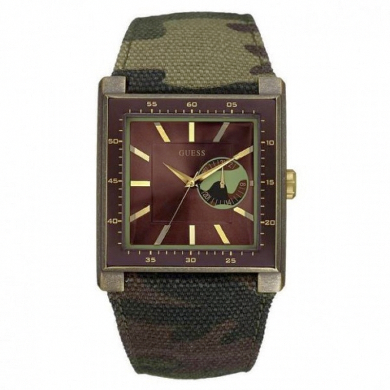 AAA 1:1 Replica Guess Mens Watches Brown Dial Quartz 35MM W11539G1 Watch