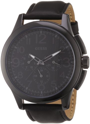 AAA 1:1 Replica Guess Mens Watches Black Dial Japanese Quartz 46MM W11585G1 Watch