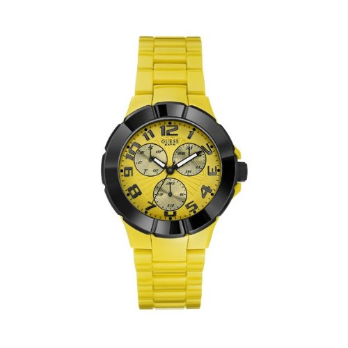AAA 1:1 Replica Guess Mens Watches Yellow Dial Quartz 30MM W11594G6 Watch