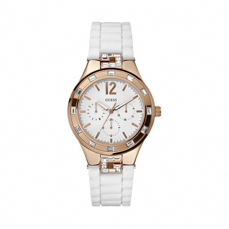 AAA 1:1 Replica Guess Ladies Watches White Dial Quartz 38MM W12120L1 Watch