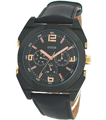 AAA 1:1 Replica Guess Mens Watches Black Dial Quartz 44MM W13082G1 Watch