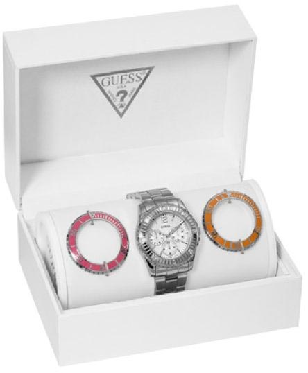 AAA 1:1 Replica Guess-Box-Sets Ladies Watches White Dial Quartz W13549L1 Watch