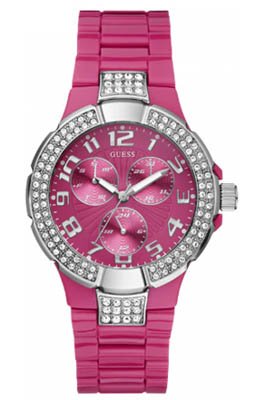 AAA 1:1 Replica Guess Ladies Watches Pink Dial Quartz 40MM W13564L3 Watch