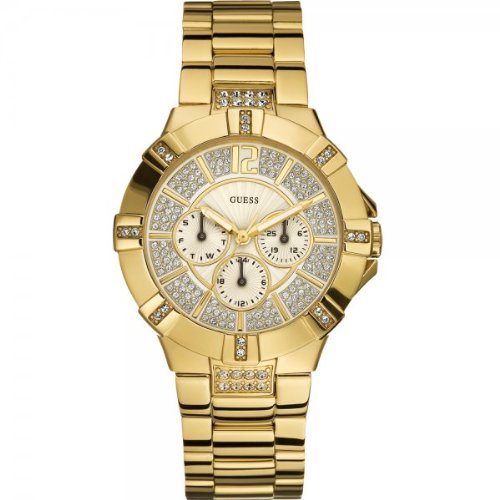 AAA 1:1 Replica Guess Ladies Watches Gold Dial Quartz 40MM W13573L1 Watch