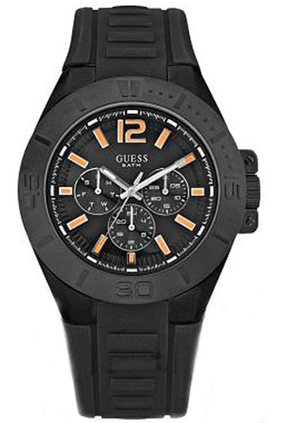 AAA 1:1 Replica Guess Mens Watches Black Dial Quartz 44MM W14041G1 Watch