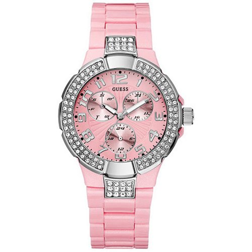 AAA 1:1 Replica Guess Ladies Watches Pink Dial Quartz 38MM W14047L1 Watch
