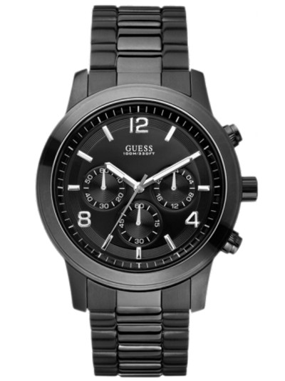 AAA 1:1 Replica Guess Mens Watches Black Dial Quartz 47MM W15522L2 Watch