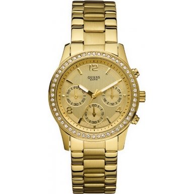 AAA 1:1 Replica Guess Ladies Watches Gold Dial 38MM W16567L1 Watch