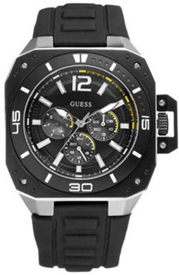 AAA 1:1 Replica Guess Mens Watches Black Dial Quartz 40MM W17526G1 Watch