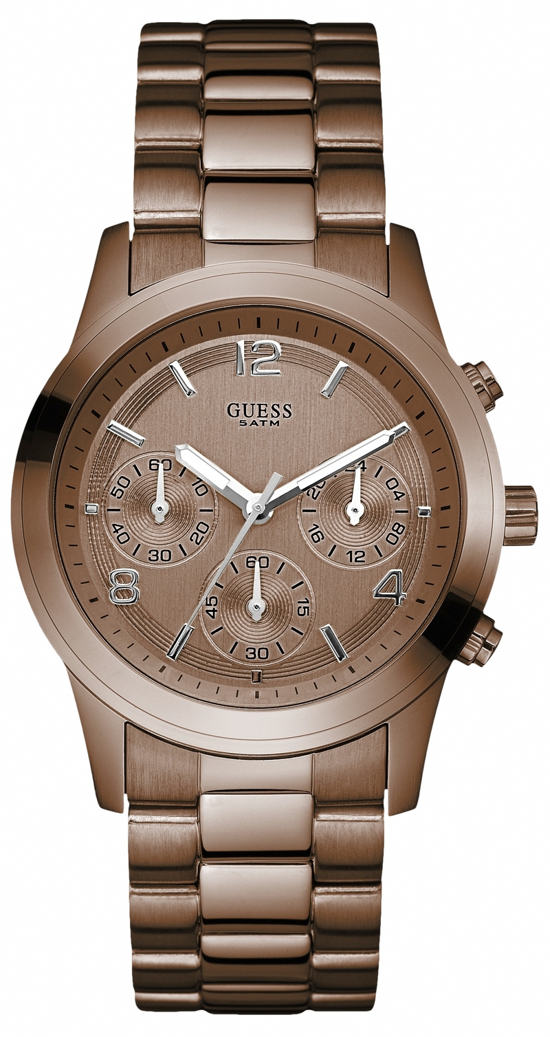 AAA 1:1 Replica Guess Ladies Watches Brown Dial Quartz 38MM W17543L1 Watch