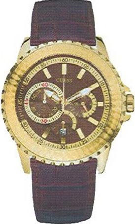 AAA 1:1 Replica Guess-Dress Mens Watches Brown Dial Quartz W19514G1 Watch