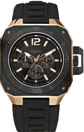 AAA 1:1 Replica Guess-Sport Mens Watches Black Dial Quartz 44MM W20011G1 Watch