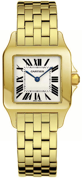 AAA 1:1 Replica Cartier-Santos Ladies Watches Silver Dial Quartz 6.2MM W25062X9 Watch