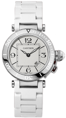 AAA 1:1 Replica Cartier-Pasha Ladies Watches Silver Dial Quartz fixedMM W3140002 Watch