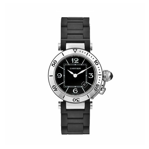 AAA 1:1 Replica Cartier Ladies Watches Black Dial Swiss Quartz 32.7MM W3140003 Watch