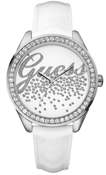 AAA 1:1 Replica Guess-Trend Ladies Watches White Dial Analogue Quartz 37MM W60006L1 Watch