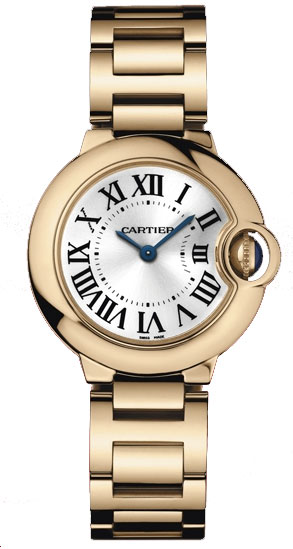 AAA 1:1 Replica Cartier-Ballon-Bleu Ladies Watches Silver Opaline with Roman Numerals Dial Calibre 057 Quartz 9.5MM W69002Z2 Watch