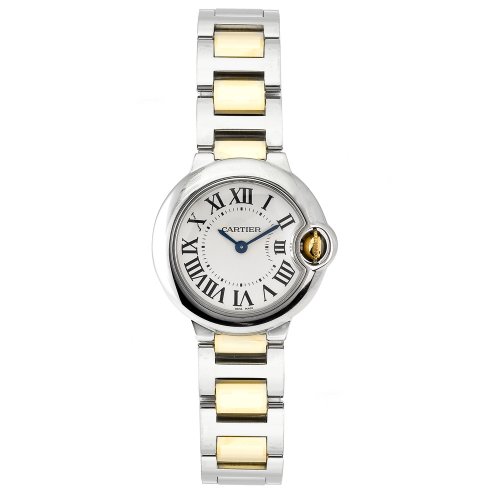 AAA 1:1 Replica Cartier Ladies Watches Silver Dial Swiss Quartz 28.4MM W69007Z3 Watch