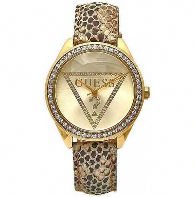 AAA 1:1 Replica Guess Ladies Watches Gold Dial Quartz 35MM W70015L2 Watch