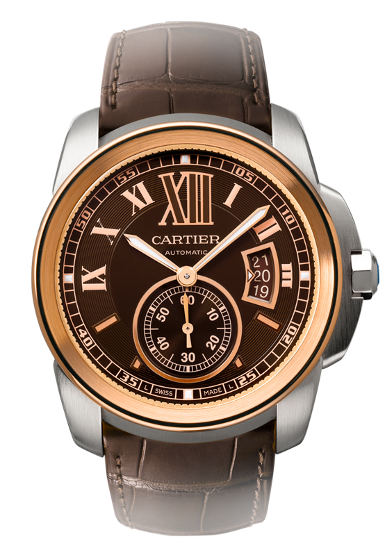 AAA 1:1 Replica Cartier-Calibre-De Mens Watches Chocolate Colored Dial Automatic W7100051 Watch