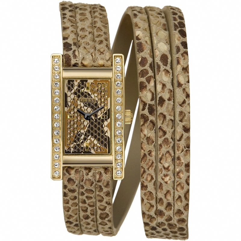 AAA 1:1 Replica Guess Ladies Watches Brown Dial Quartz 18MM W80047L1 Watch