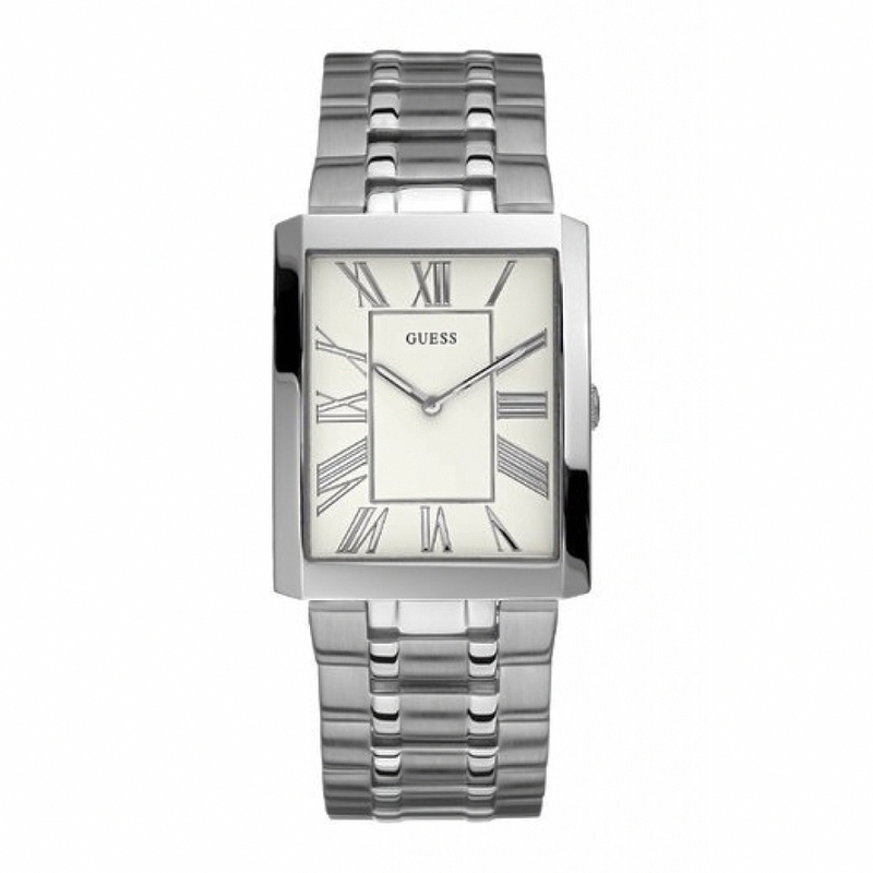 AAA 1:1 Replica Guess Mens Watches Silver Dial Quartz 35MM W85032G1 Watch