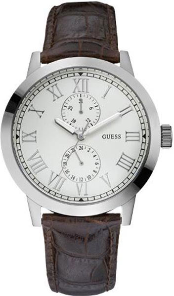 AAA 1:1 Replica Guess Mens Watches White Dial Quartz 45MM W85043G2 Watch