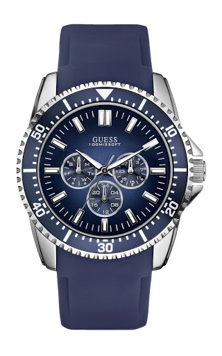 AAA 1:1 Replica Guess Mens Watches Blue Dial Quartz 44MM W90070G2 Watch