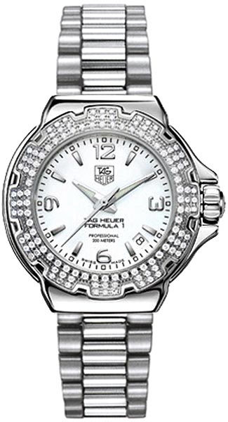 AAA 1:1 Replica TAG-Heuer-Formula-1 Ladies Watches White Dial Quartz 37MM WAC1215.BA0852 Watch