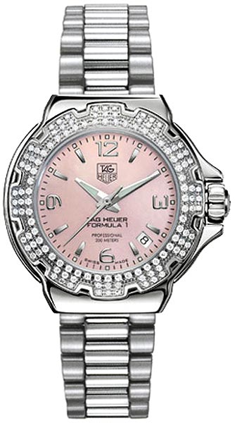 AAA 1:1 Replica TAG-Heuer-Formula-1 Ladies Watches Mother Of Pearl Dial Quartz 37MM WAC1216.BA0852 Watch