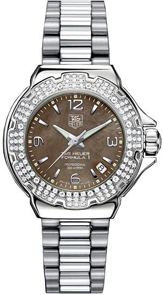AAA 1:1 Replica TAG-Heuer-Formula-1 Ladies Watches Mother Of Pearl Dial Quartz 37MM WAC1217.BA0852 Watch
