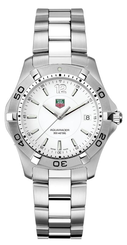 AAA 1:1 Replica TAG-Heuer-Aquaracer Mens Watches White Dial Quartz 39MM WAF1111.BA0801 Watch