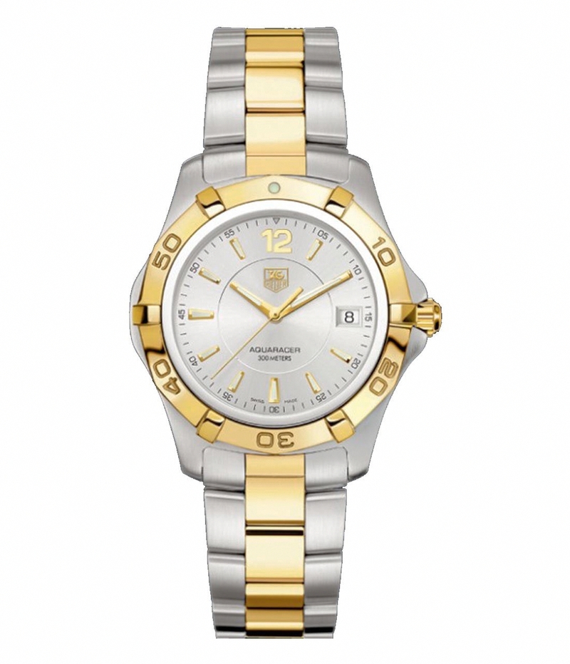 AAA 1:1 Replica TAG-Heuer-Aquaracer Mens Watches Silver Dial Quartz 38.4MM WAF1120.BB0807 Watch