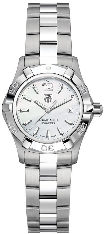 AAA 1:1 Replica TAG-Heuer-Aquaracer Ladies Watches Mother Of Pearl Dial Swiss Quartz 27MM WAF1414.BA0823 Watch
