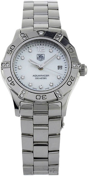 AAA 1:1 Replica TAG-Heuer-Aquaracer Ladies Watches Mother Of Pearl Dial Swiss Quartz 27MM WAF141G.BA0824 Watch