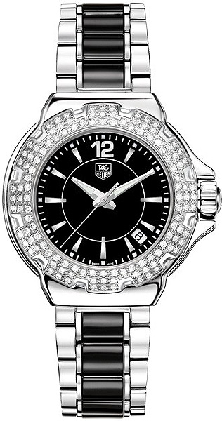 AAA 1:1 Replica TAG-Heuer-Formula-1 Ladies Watches Black Dial Swiss Quartz 37MM WAH1214.BA0859 Watch