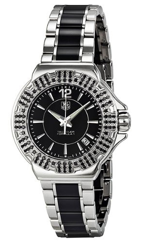 AAA 1:1 Replica TAG-Heuer-Women Ladies Watches Black Dial Quartz 37MM WAH1216.BA0859 Watch