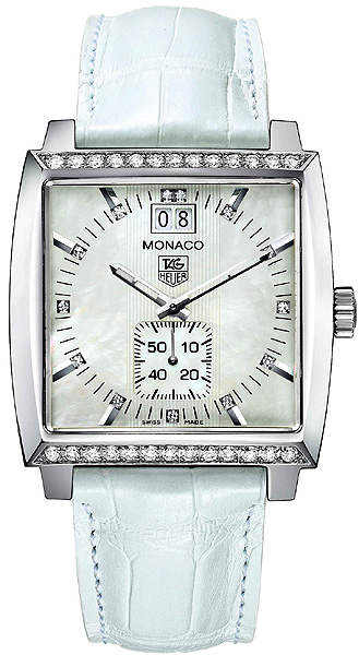 AAA 1:1 Replica TAG-Heuer-Monaco Ladies Watches Mother Of Pearl Dial Quartz 37MM WAW1313.FC6247 Watch