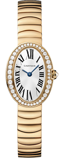 AAA 1:1 Replica Cartier-Baignoire Ladies Watches Silver Dial Quartz 7.73MM WB520026 Watch