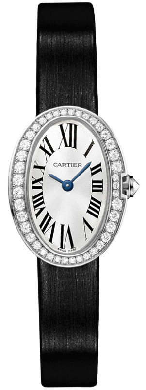 AAA 1:1 Replica Cartier-Baignoire Ladies Watches Silver Dial Quartz 7.73MM WB520027 Watch