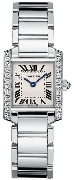 AAA 1:1 Replica Cartier-Tank Ladies Watches Silver Dial Quartz 6MM WE1002S3 Watch