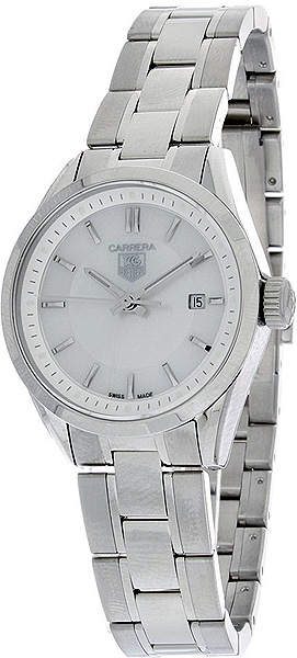AAA 1:1 Replica TAG-Heuer-Carrera Ladies Watches White Dial Swiss Quartz 27MM WV1415.BA0793 Watch