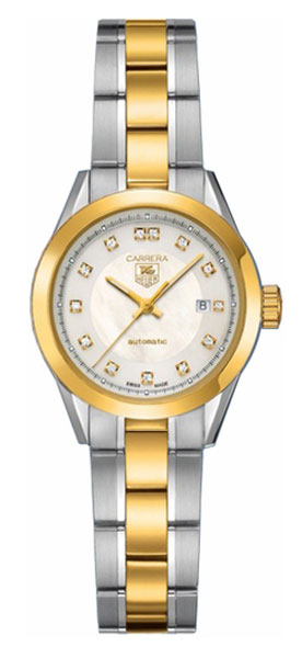 AAA 1:1 Replica TAG-Heuer-Carrera Ladies Watches Mother Of Pearl Dial Automatic 27MM WV2450.BD0797 Watch