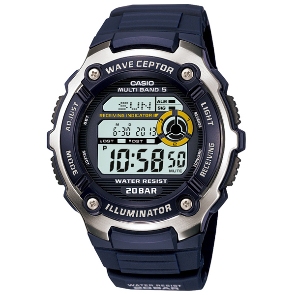 AAA 1:1 Replica Casio-Sports-Gear Mens Watches Silver Dial Quartz 52.2MM WV-M200-2AJF Watch