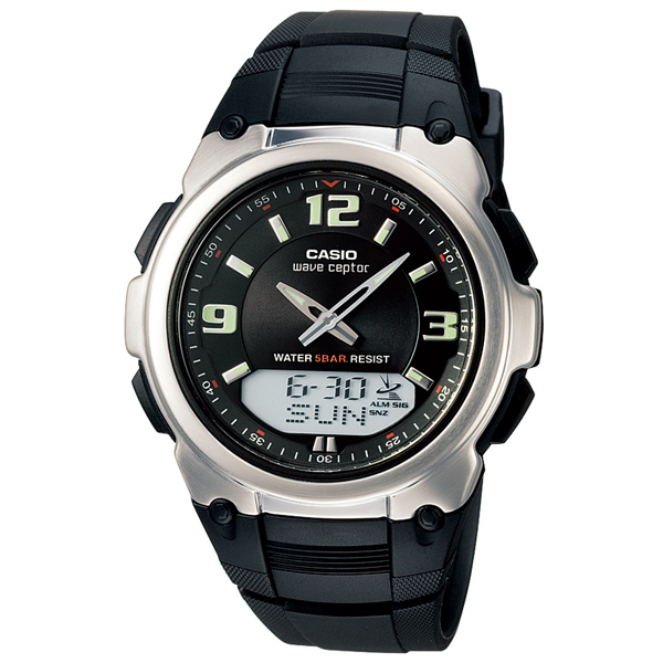 AAA 1:1 Replica Casio-Wave-Ceptor Mens Watches Black Dial Quartz 53.8MM WVA-109HJ-1BJF Watch