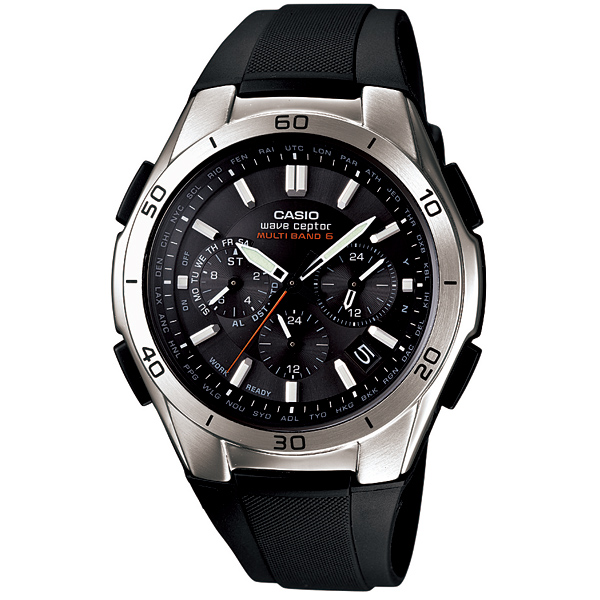 AAA 1:1 Replica Casio-Wave-Ceptor Mens Watches Silver Dial Quartz 52MM WVQ-M410-1AJF Watch