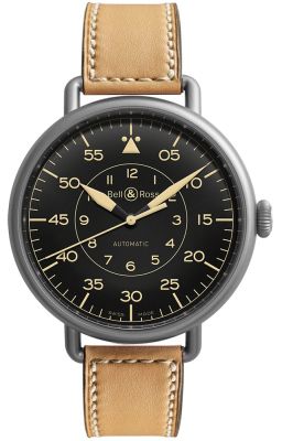 AAA 1:1 Replica Bell-Ross-Vintage Mens Watches Black Dial Mechanical 45MM WW1-92-Heritage Watch