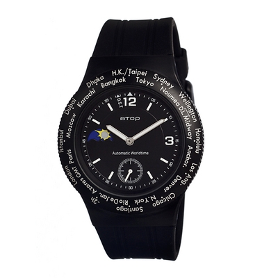 AAA 1:1 Replica Atop-Wwa Unisex Watches Black Dial Japanese Quartz 44MM WWA-1AR Watch